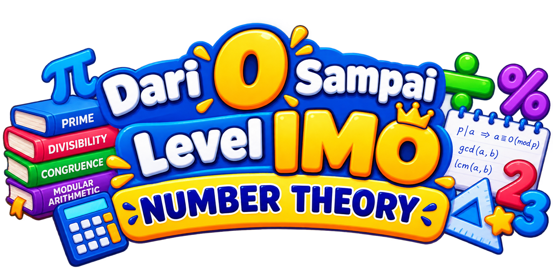 Diagram konsep teori bilangan divisibility untuk olimpiade matematika